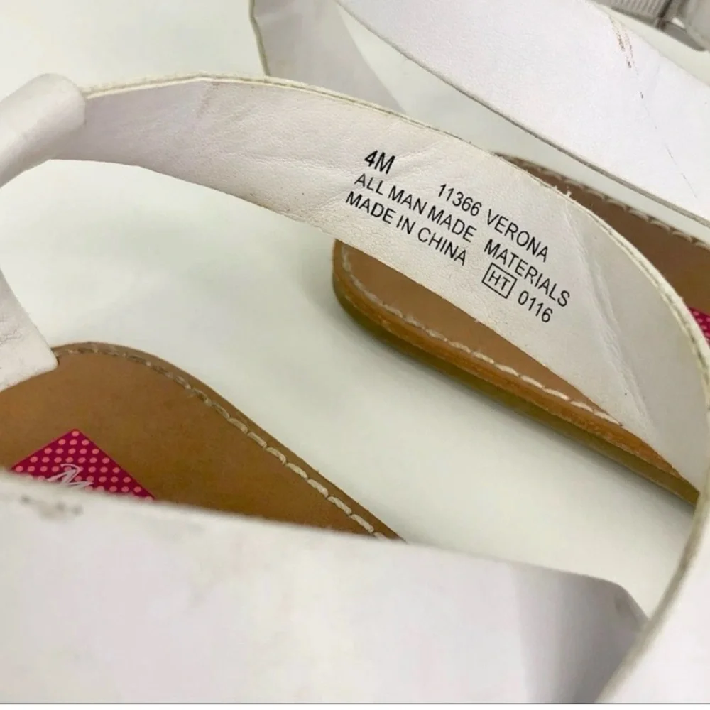 Melanie Taylor - White Strap Sandals